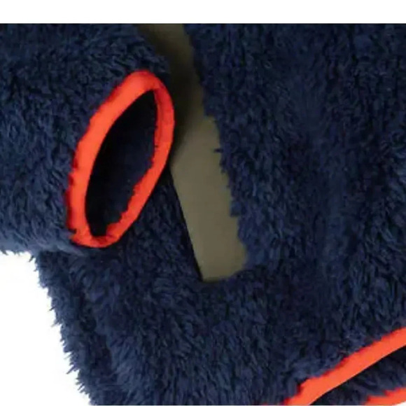 #12 Eddie Bauer Boys High Pile Jacket, Blue Orange Gray XSmall NWOT - Picture 6 of 9